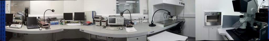 Electronics assembly cleanroom - test and inspection area