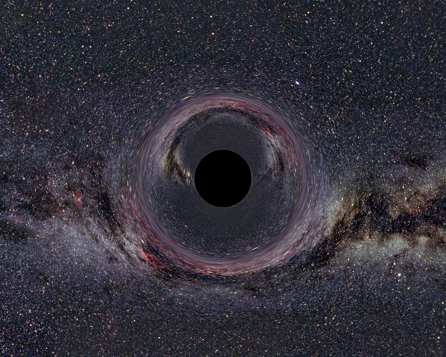 Light bending about a black hole