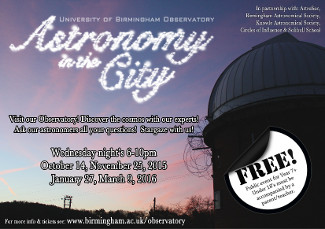 Astronomy in the City flyer
