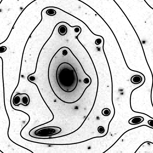 Mass map of Abell 1763