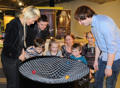 Bending space-time at the Thinktank. Image courtesy of Birmingham Museums Trust. Photographer: Anthea Bevan