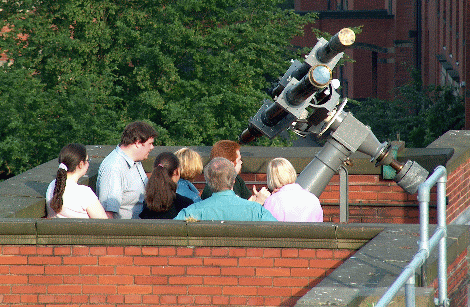 AstroSoc students and the Birmingham Grubb