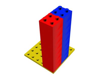 The Pauli Exclusion Principle can be represented by building blocks