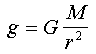 Gravitational Field Strength (Acceleration due to Gravity)