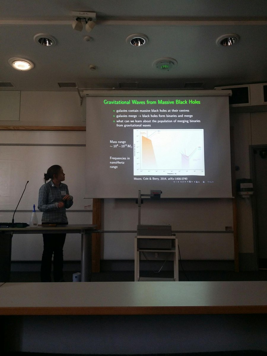 We need an array of pulsars to detect a stochastic gravitational wave background - Hannah Middleton #britgrav15 http://t.co/qbaGuDv1Dl