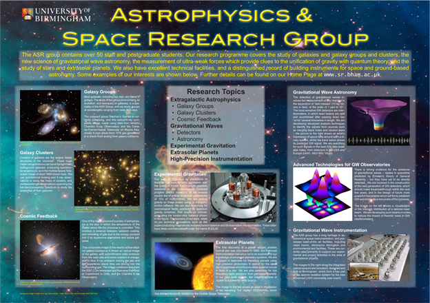 Astrophysics and Space Research group poster
