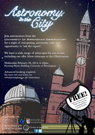 Astronomy in the City poster