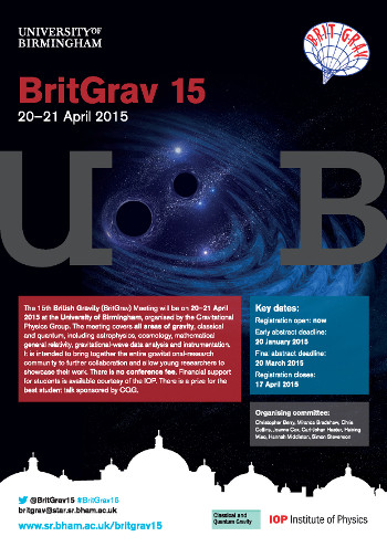 BritGrav 2015 poster